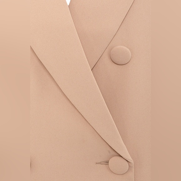 Mistress Rocks 'BUSINESS AS USUAL' Camel Oversized Blazer - Picture 3 of 14